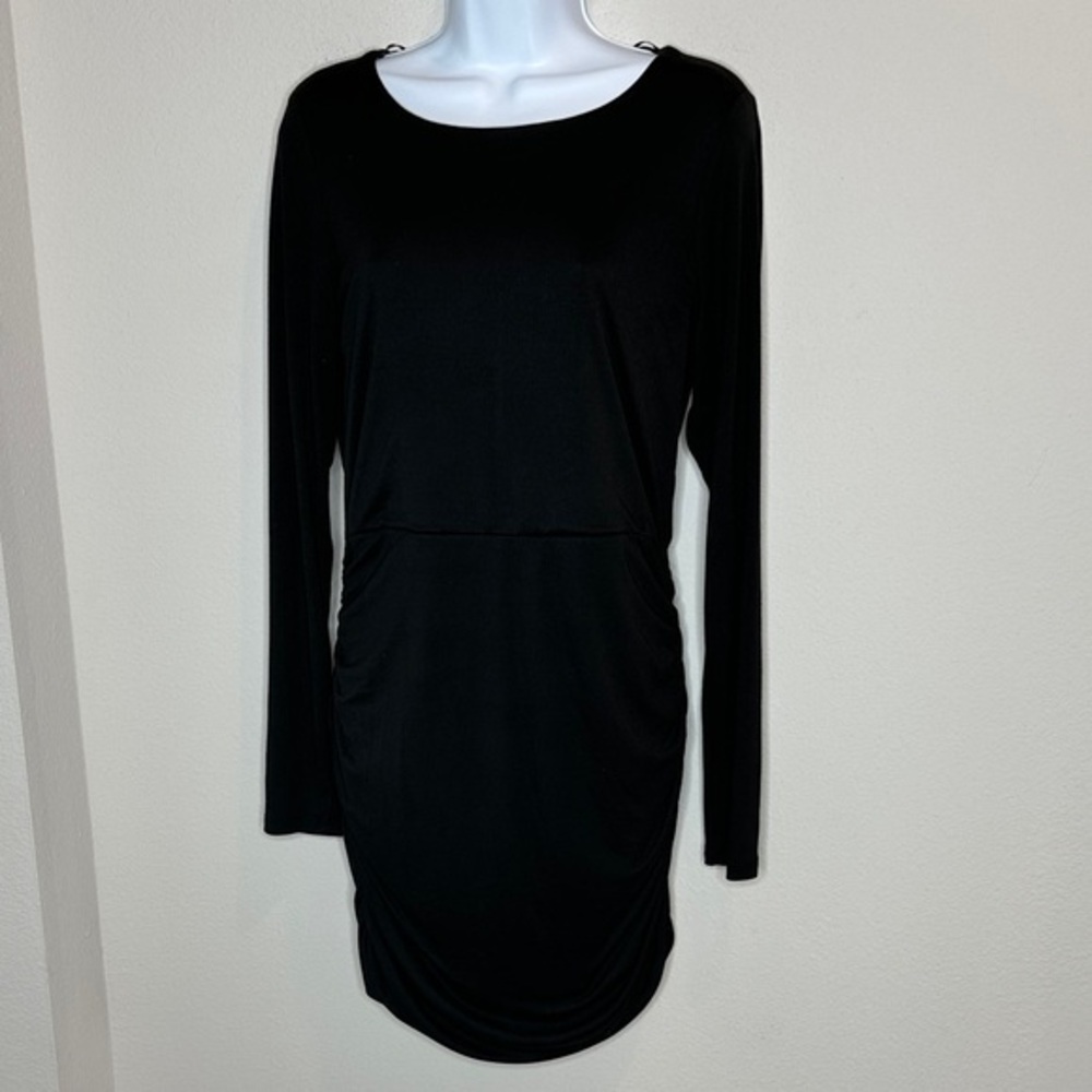 Miami Elegant Black Long Sleeve Dress